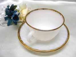 1832 Antique Anchor Hocking Golden Anniversary Cup N Saucer - £4.72 GBP