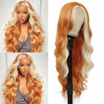 Women&#39;s medium parting gradual color hand woven lace headpiece curly hai... - €40,22 EUR