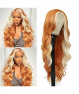Women&#39;s medium parting gradual color hand woven lace headpiece curly hai... - €40,23 EUR