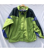 Green with Navy and Blue Windbreaker Jacket Columbia Size XL - £23.70 GBP