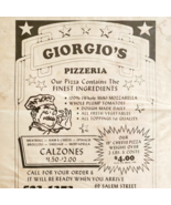 1989 Giorgio&#39;s Pizzeria Restaurant Advertisement Boston Pizza Shop DWJJ15 - $11.25
