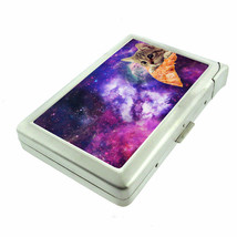 Galaxy Pizza Cat Em1 100&#39;s Size Cigarette Case with Built in Lighter Wallet - £17.15 GBP