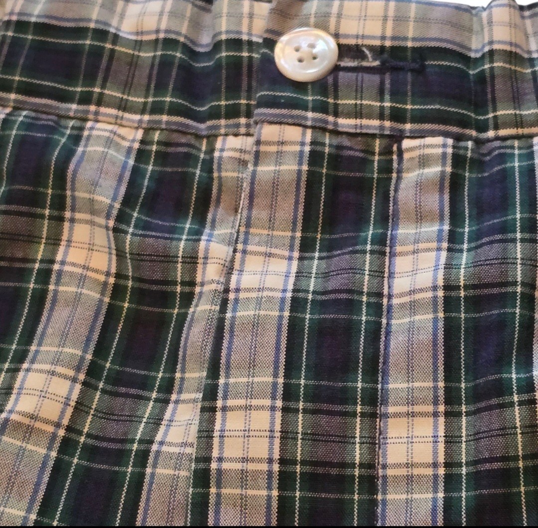 Polo Ralph Lauren Men’s 36 Plaid Shorts Blue White Preppy Golf Casual Y2K Item image 3