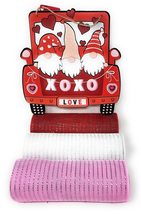 Valentine&#39;s Day Gnome Wreath Kit: 3 Rolls 10&quot; Deco Mesh (Pink, White, Red) and R - £28.15 GBP