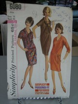 Simplicity 6080 Misses One or Two-Piece Dress Pattern - Size 16 Bust 36 ... - $19.56