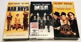 Bad Boys, Wild Wild West &amp; Men In Black II VHS - Will Smith Lot - £7.42 GBP