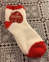 Heart Design Ladies White Crew Lounge Socks Size 4 to 10 Soft Warm Brand... - £8.64 GBP