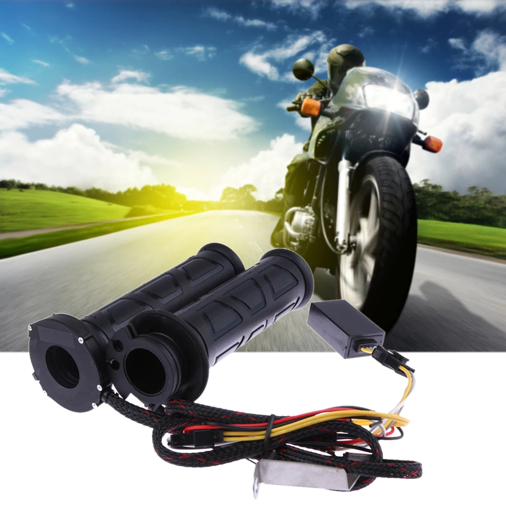 22mm Motorcycle Hand Heated Grips Electric Molded Grips Scooter Handlebar Warm - £20.18 GBP