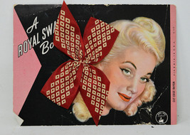 Vintage Red Royal Swan Rayon Hair Bow On Orignal Display Card - $12.95