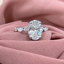 Oval Form Verlobungsring Igi 2.52 Karat E-VS1 Kunstdiamanten Grown Diamant 14k - £2,877.32 GBP