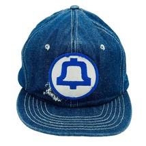 Vintage Southwestern Bell Hat Adult Blue Telephone Denim Patch Cap SWBT USA - $40.00