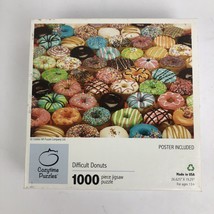 Difficult Donuts 1000 Piece Jigsaw Puzzle by Colorcraft Puzzles - COMPLE... - $17.99