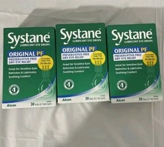 3 BOXES Systane Original PF Preservative Free Dry Eye Relief Drops EXP 0... - £19.46 GBP
