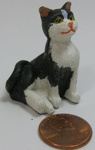 The Bloom Room Littles Jo-Ann St Miniature Resin Animal Figure Dog B&amp;W C1K - £6.38 GBP