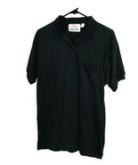 Jordache Mens Size Large Black Polo Shirt Collared Business Casual Offic... - £7.30 GBP