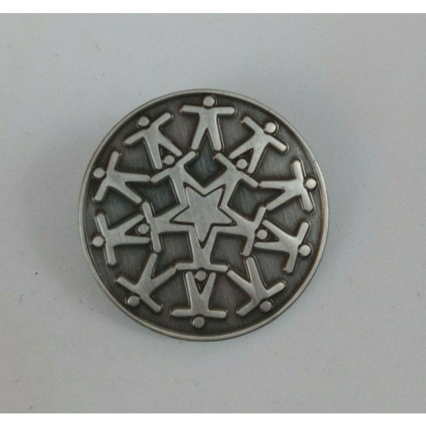 Vintage Children Star Circle Pyramid Lapel Hat Pin - $5.45
