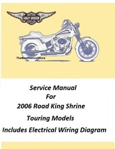 2006 Harley Davidson Road King Shrine Touring Models Service Manual - £20.50 GBP