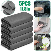 5Pcs Thickened Magic Cleaning Cloth Streak Free Microfiber Cleaning Rag Reusable - £14.06 GBP