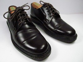 J. Crew Dark Brown Leather Plain Toe Oxfords Mens Size US 8.5 - £27.65 GBP