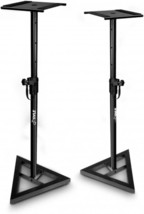 Pyle Speaker Stand Pair Of Sound - Play 1 And 3 Holder, Telescoping, Black - £73.40 GBP