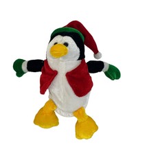 Goffa Penguin Plush Christmas Hat Winter Holiday 6&quot; Vintage - £10.97 GBP