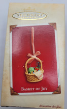 Christmas Hallmark Ornament BASKET OF JOY Sewing Knitting 2.5&quot; tall  2003 - £15.68 GBP