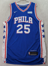 NBA Philadelphia 76ers Ben Simmons Nike Baseball Jersey Mens Size 52 Blue V Neck - £37.01 GBP