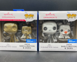 2022 Funko POP! Hallmark Ornaments Jack Skellington &amp; Zero GOLD Chase &amp; ... - $29.02