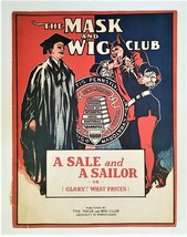 1926 antique MASK WIG CLUB Production UNIVERSITY of PENNSYLVANIA sale an... - £38.24 GBP