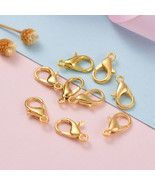 10 Lobster Clasps Shiny GoldTone for Bracelets Necklaces Parrot Findings... - $6.43 CAD