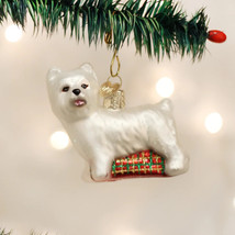 Old World Christmas Westie West Highland Terrier Glass Christmas Ornament 12251 - £13.45 GBP