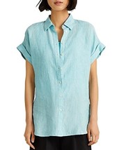 Lauren Ralph Lauren Plus Size Striped Linen Top, Size 2X - $49.50