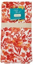Pioneer Woman Painterly Floral Kitchen Towels Coral Red Yellow 2-Pk Cott... - £10.16 GBP