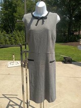 Nwt Talbots Houndstooth Dress 16 $119 - £25.43 GBP