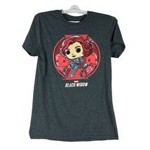 Pop Tees Marvel Black Widow Boys Short Sleeved T-Shirt Size XS Gray - $9.50