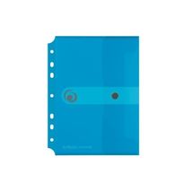 Herlitz A5 Filing Paper Document Folder - Transparent Blue (Pack of 6)  - $19.00