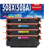 Palmtree 508X 508A Toner Cartridge Set 4-Pack Toner High Yield Replacement  - $2,601.47 MXN