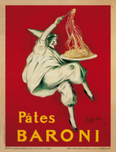 Pates Baroni by Leonetto Cappiello Art Print Italian Pasta Chef Poster 2... - $1,069.92 MXN