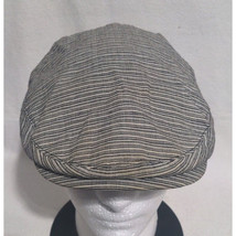 Black and White Striped Newsboy Cap - Pre-Owned - Good Condition - $4.90