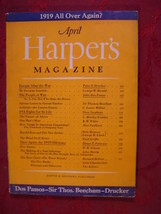 Harper&#39;s April 1943 Peter F. Drucker Thomas Beecham John Dos Passos - £6.76 GBP