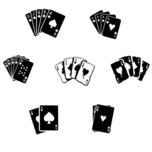 Blackjack Vinyl Decal Stickers Car Window Poker Royal Flush Casino Playing Card - £3.71 GBP+