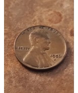 1956 D Lincoln wheat penny  Rim Error “L” &amp; “I” In Liberty. - €164,66 EUR
