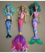 Barbie Dolls MERMAIDS Genuine Mattel  (Lot of 3 Dolls) in Good Condition... - $25.84 CAD