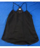 J. CREW SPAGHETTI STRAP SUMMER V NECK CAMO BLACK CUTE TAN TOP SHIRT WOME... - $22.21 CAD