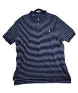 Polo Ralph Lauren navy blue with white stripes short-sleeve shirt size XL - $32.72 CAD