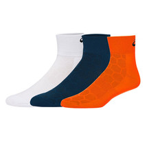 ASICS Easy Quarter 3pcs Socks Unisex M(25~27cm) Sports Socks NWT 3023A02... - £23.53 GBP