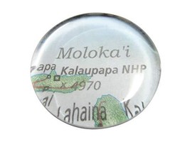 Kiola Designs Kalaupapa National Historic Park Hawaii Map Pendant Magnet - $19.99