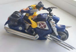 Rare Vintage Old Marvel X-Men Wolverine Motorcycle X Cruiser Bike 2008 Hasbro - £15.74 GBP