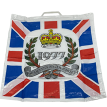 Queen Elizabeth Silver Jubilee Shopping Bag Vintage 1977 - $47.06