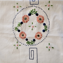 Vintage Table Runner Embroidery FOR CRAFTING 68x22 Inch Pink Blue - $255.22 MXN